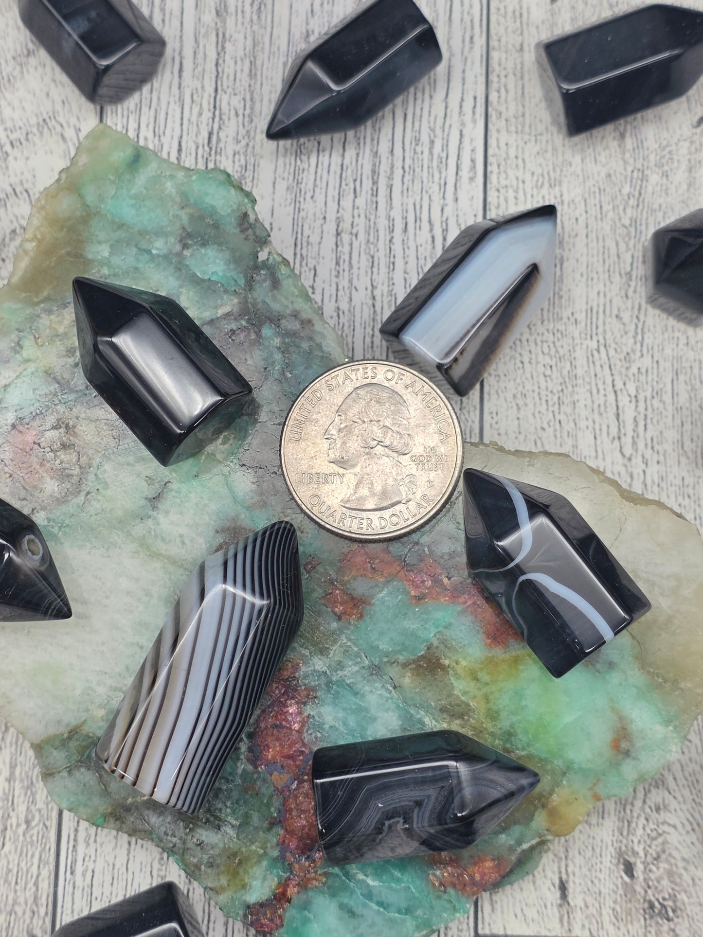 Black Agate Mini Tower