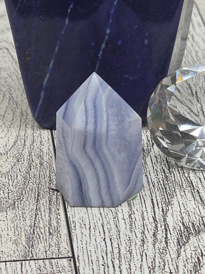 Blue Lace Agate Tower