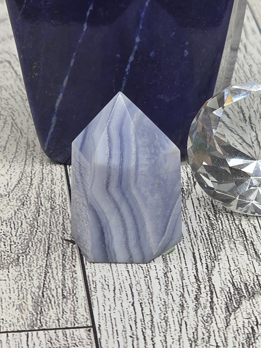 Blue Lace Agate Tower