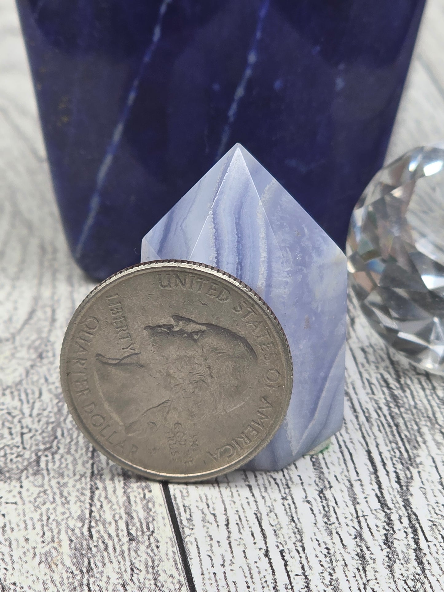 Blue Lace Agate Tower