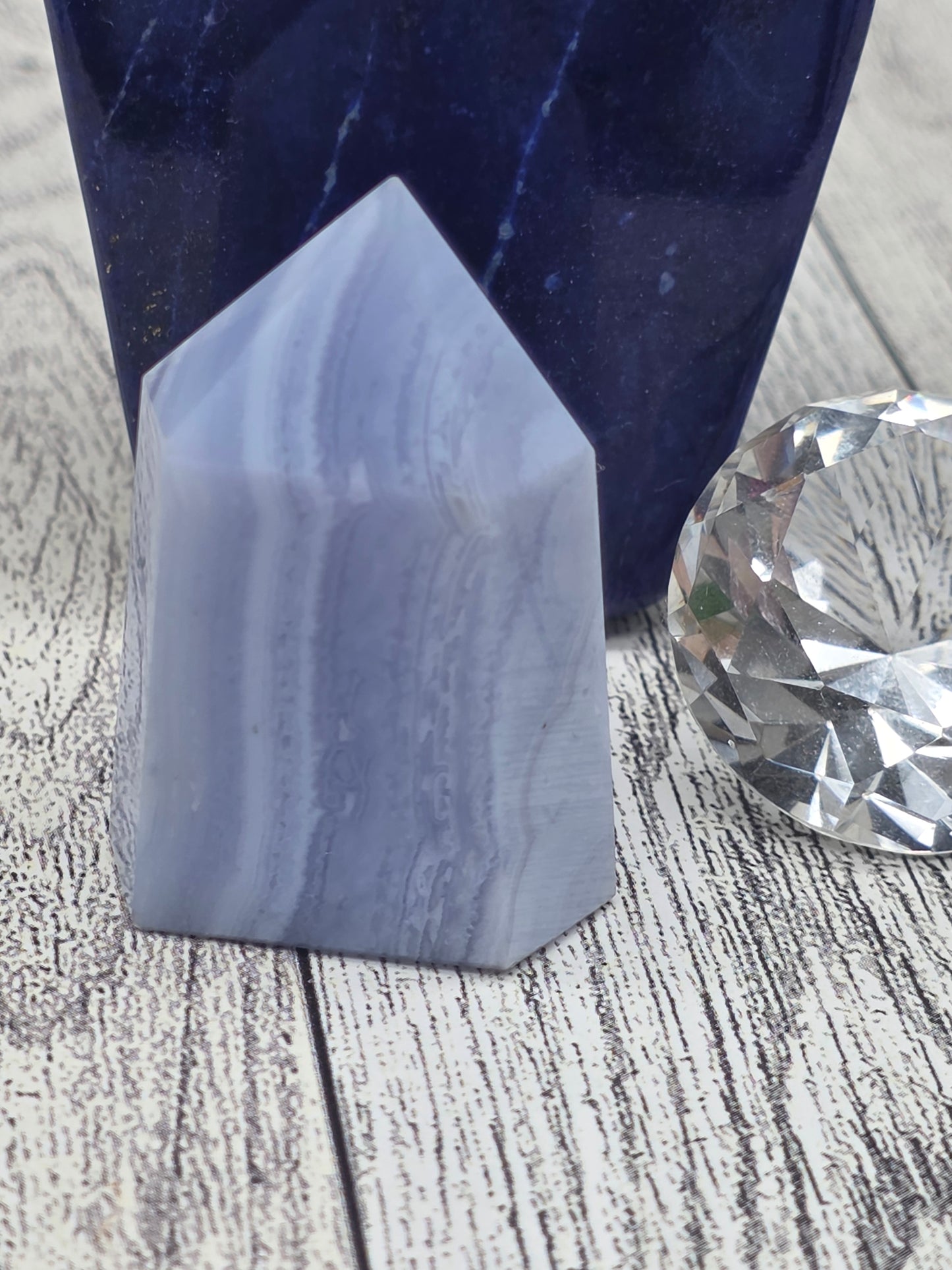Blue Lace Agate Tower