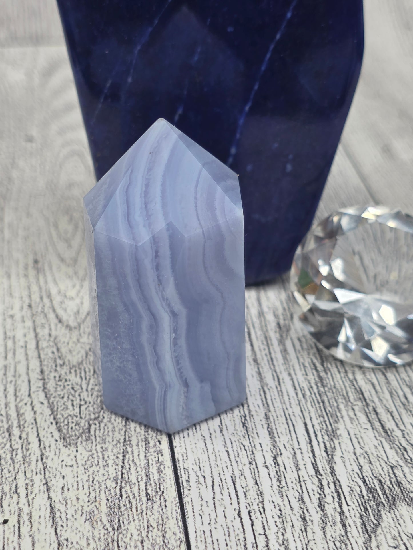 Blue Lace Agate Tower