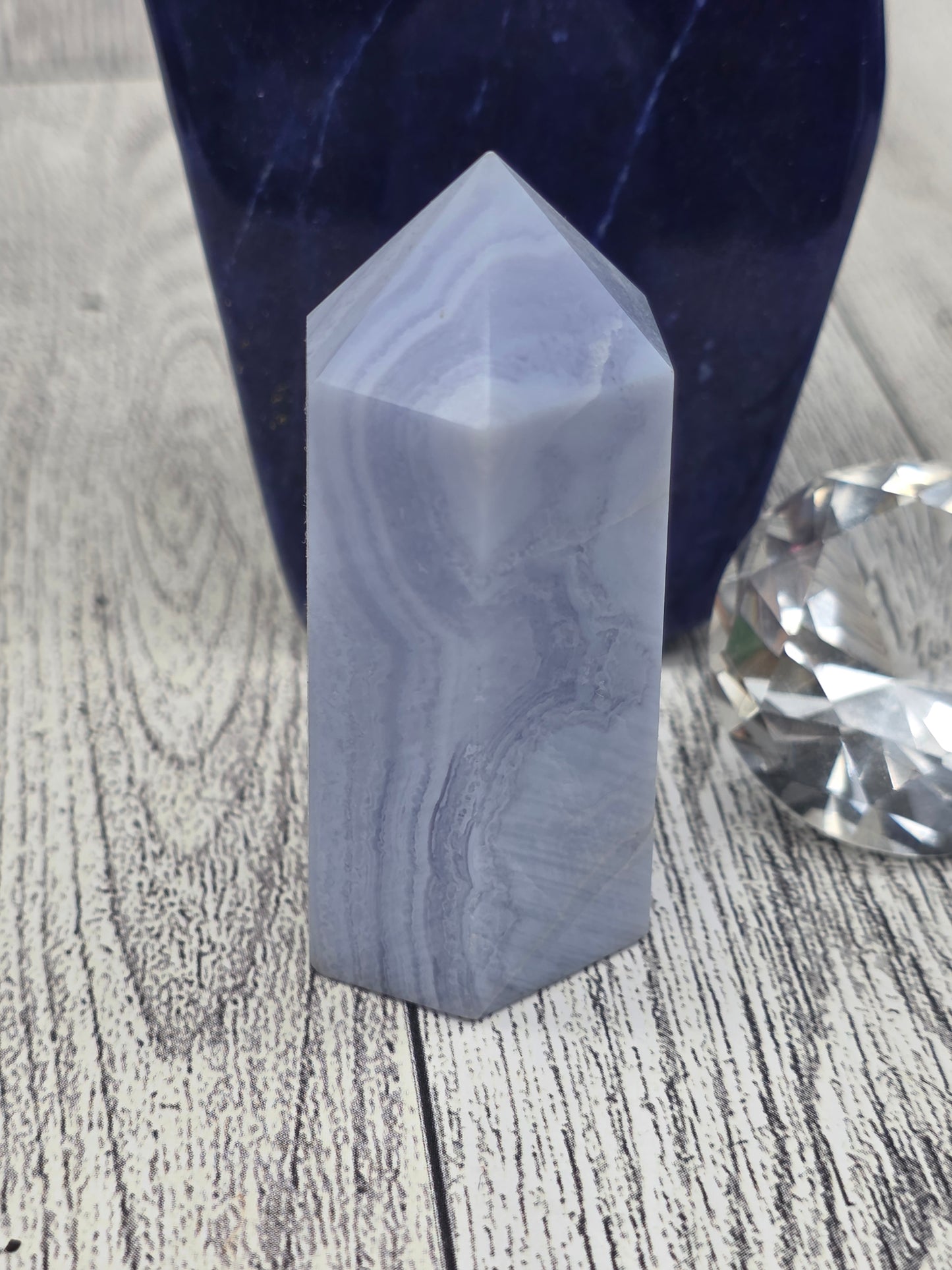 Blue Lace Agate Tower