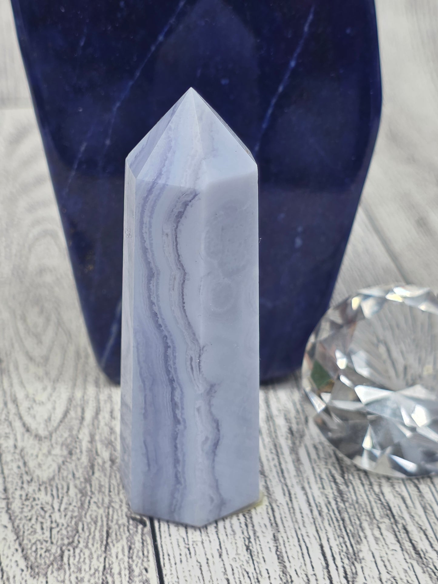 Blue Lace Agate Tower
