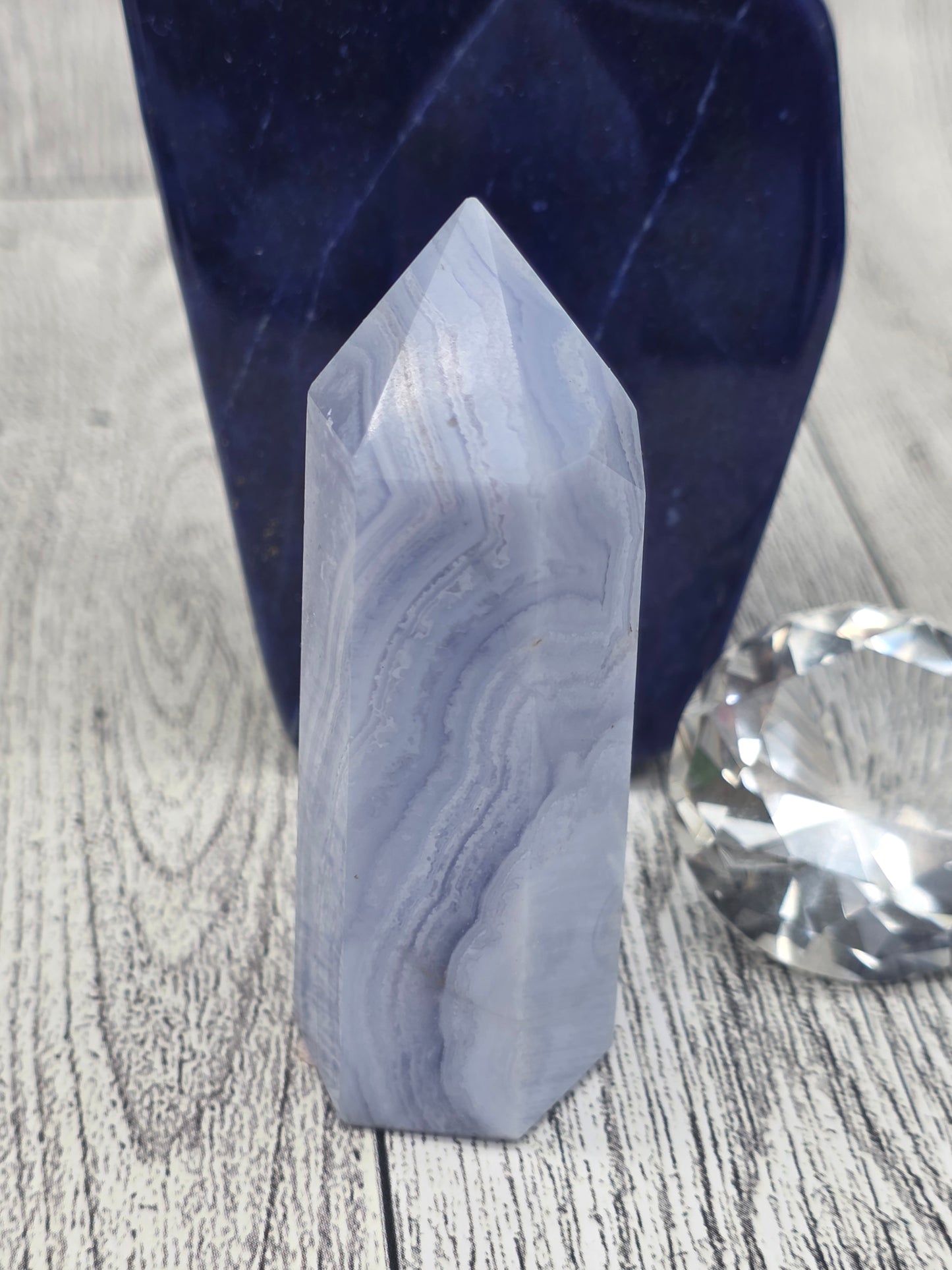 Blue Lace Agate Tower