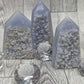 Blue Lace Agate Raw Tower