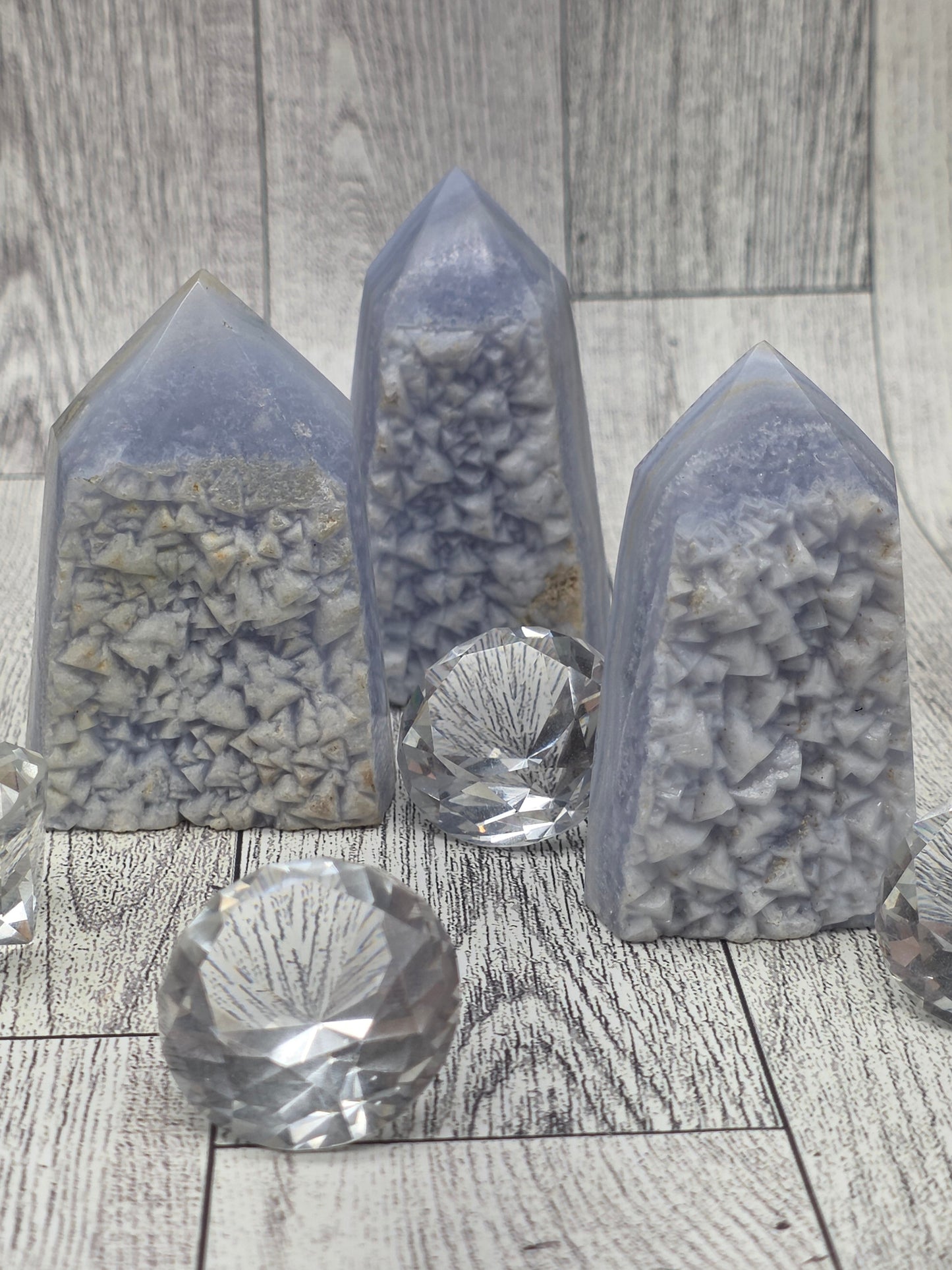 Blue Lace Agate Raw Tower