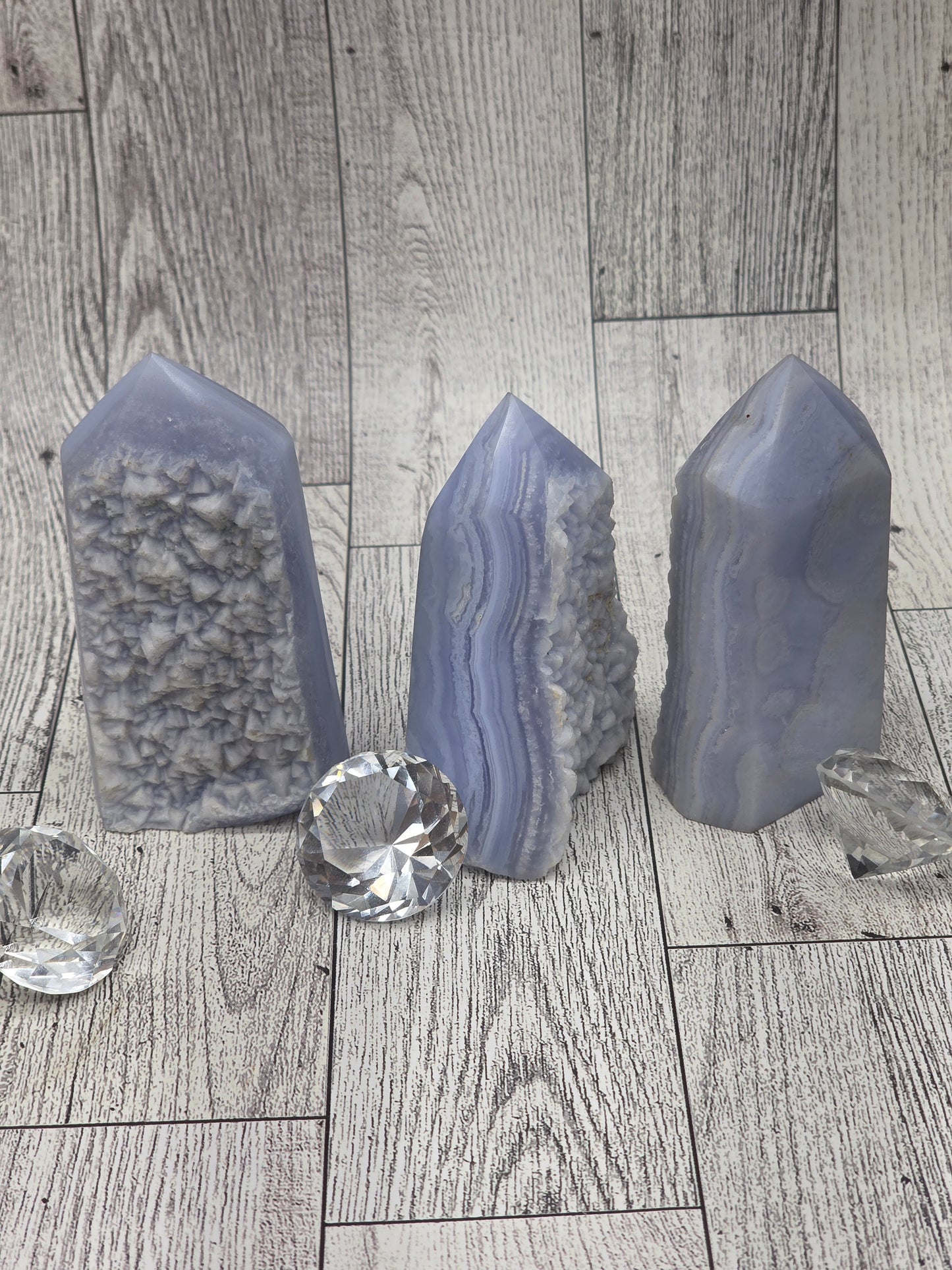Blue Lace Agate Raw Tower