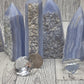 Blue Lace Agate Raw Tower