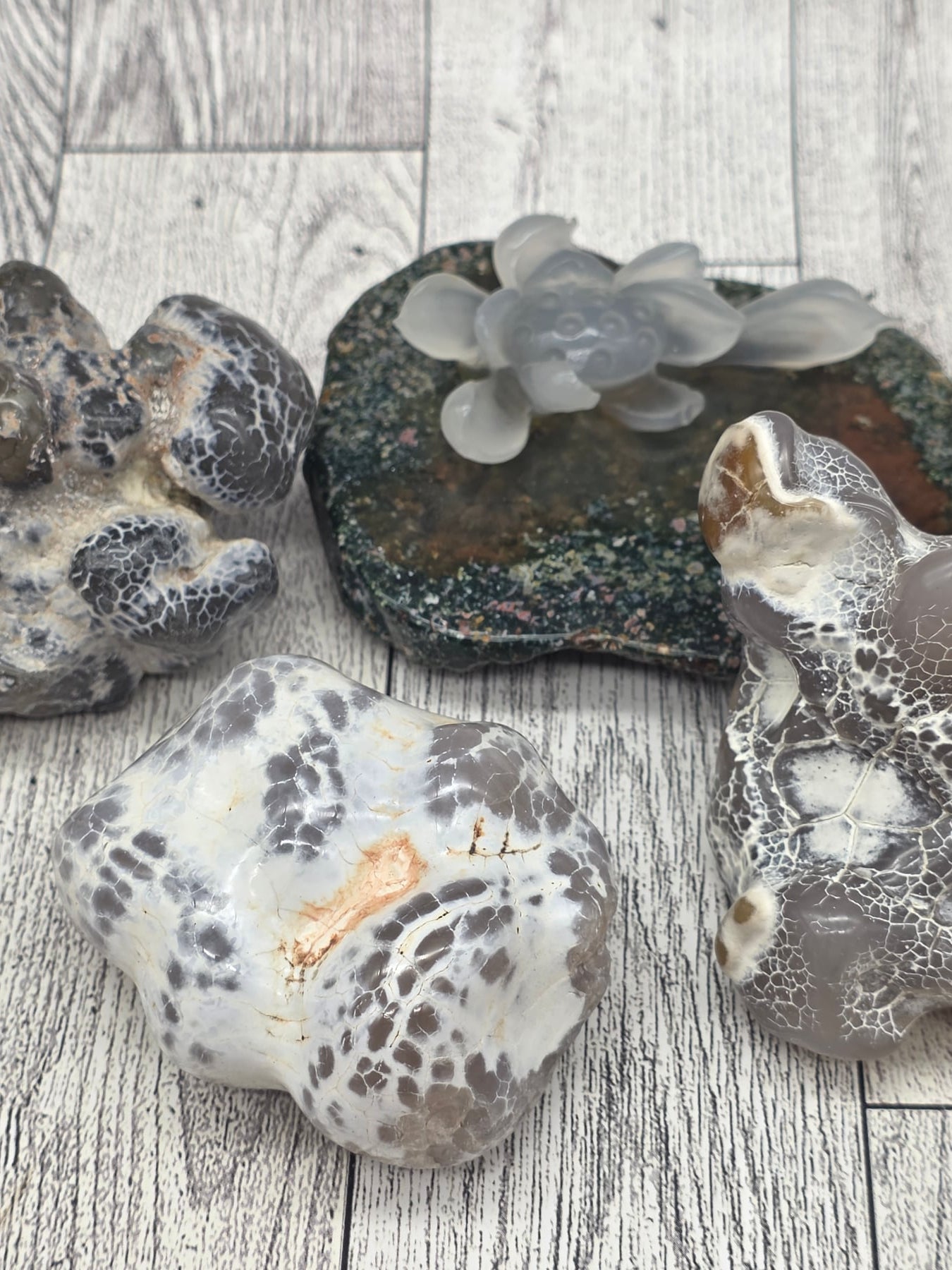 Snakeskin Agate Raw Fire Agate
