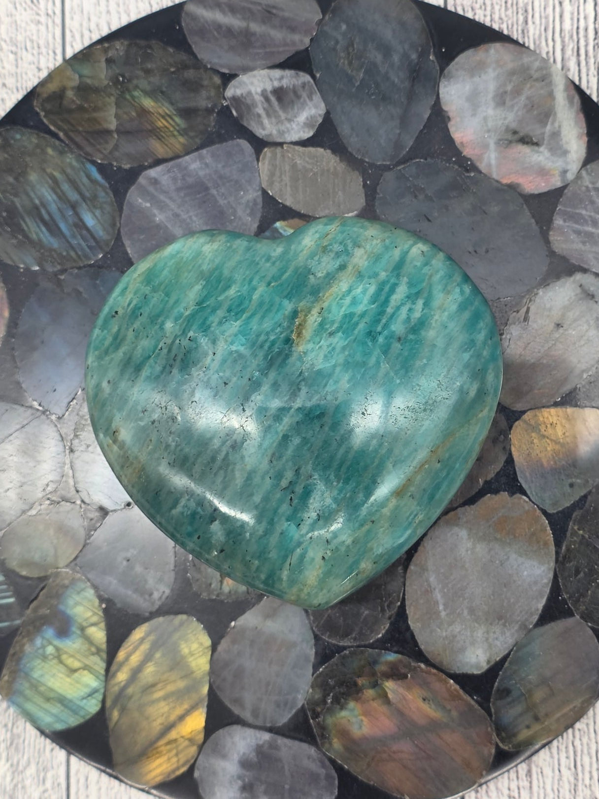 Amazonite Heart