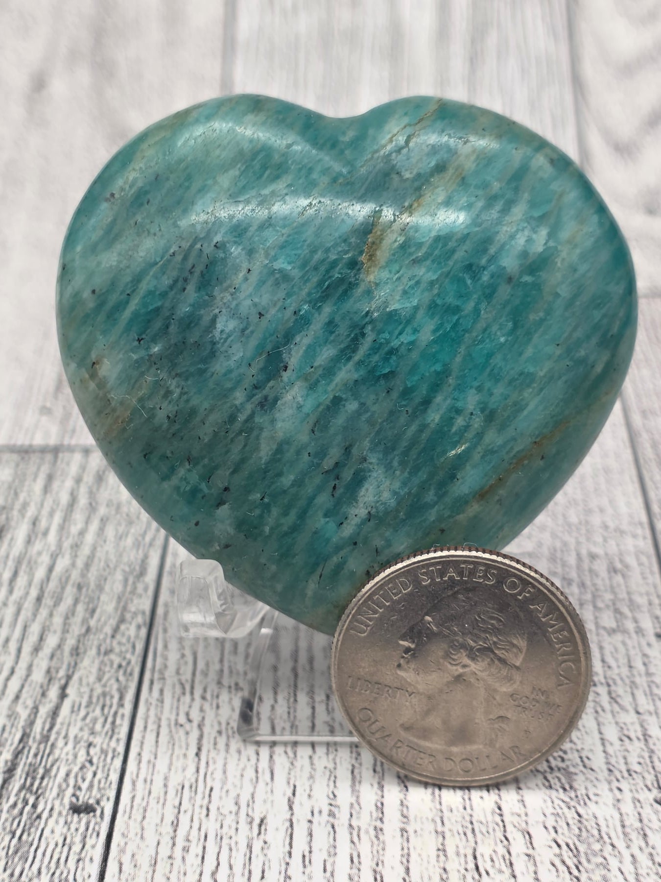 Amazonite Heart