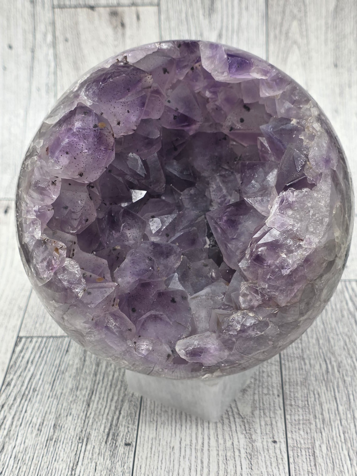 Large Amethyst Sphere with Druzy
