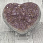 Amethyst Druzy Heart