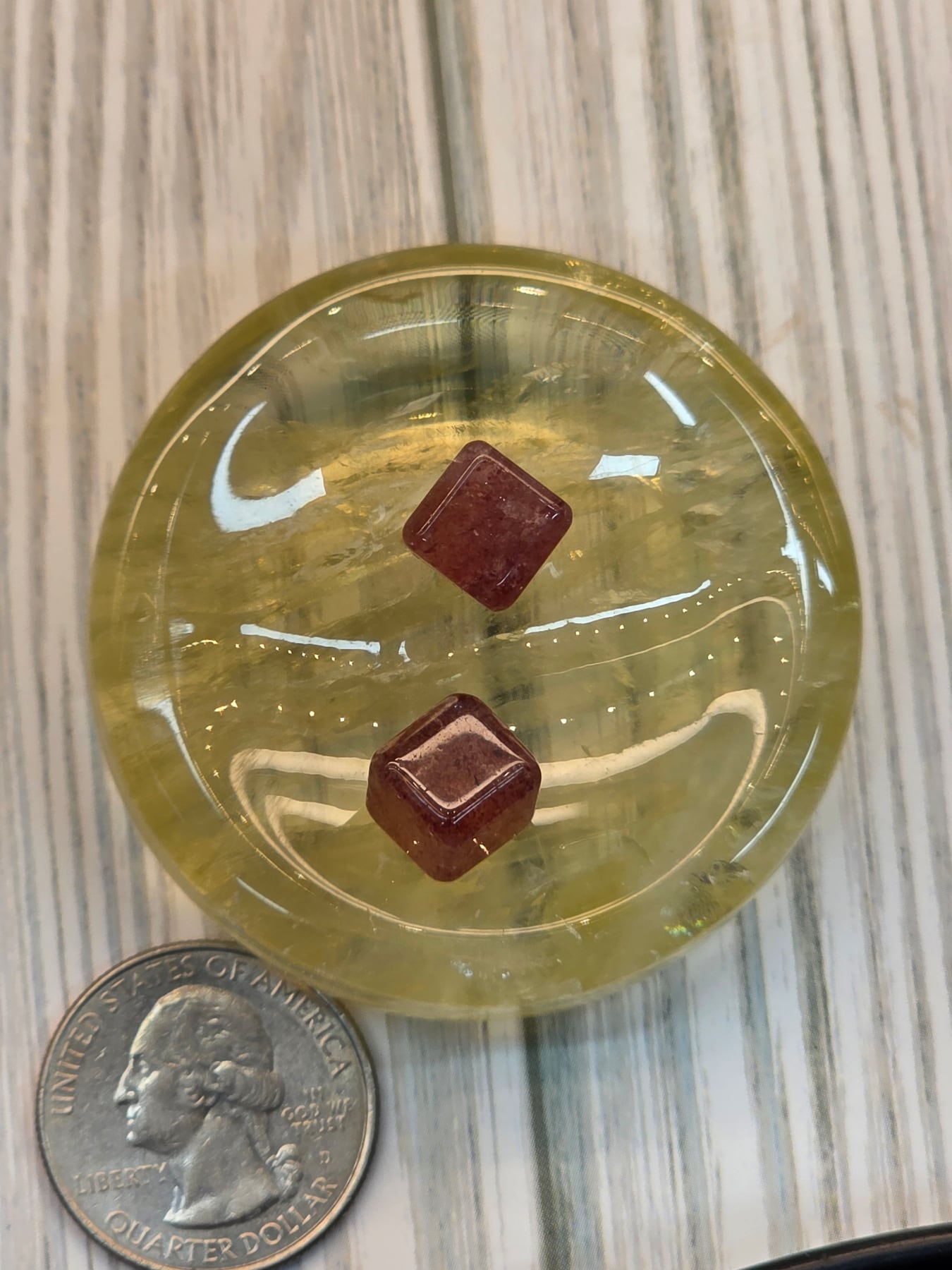 Strawberry Quartz Mini Cube