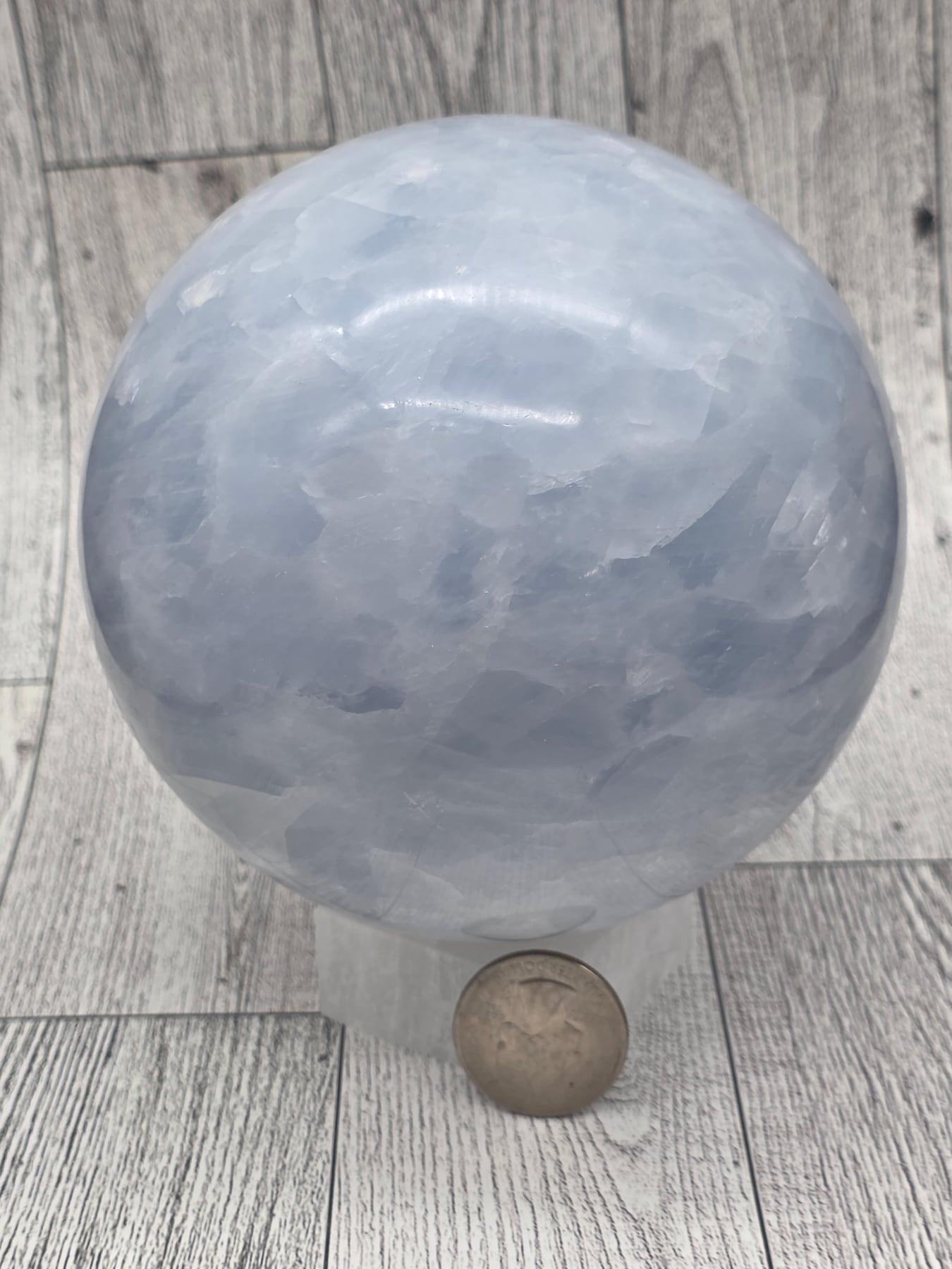 Blue Calcite Sphere