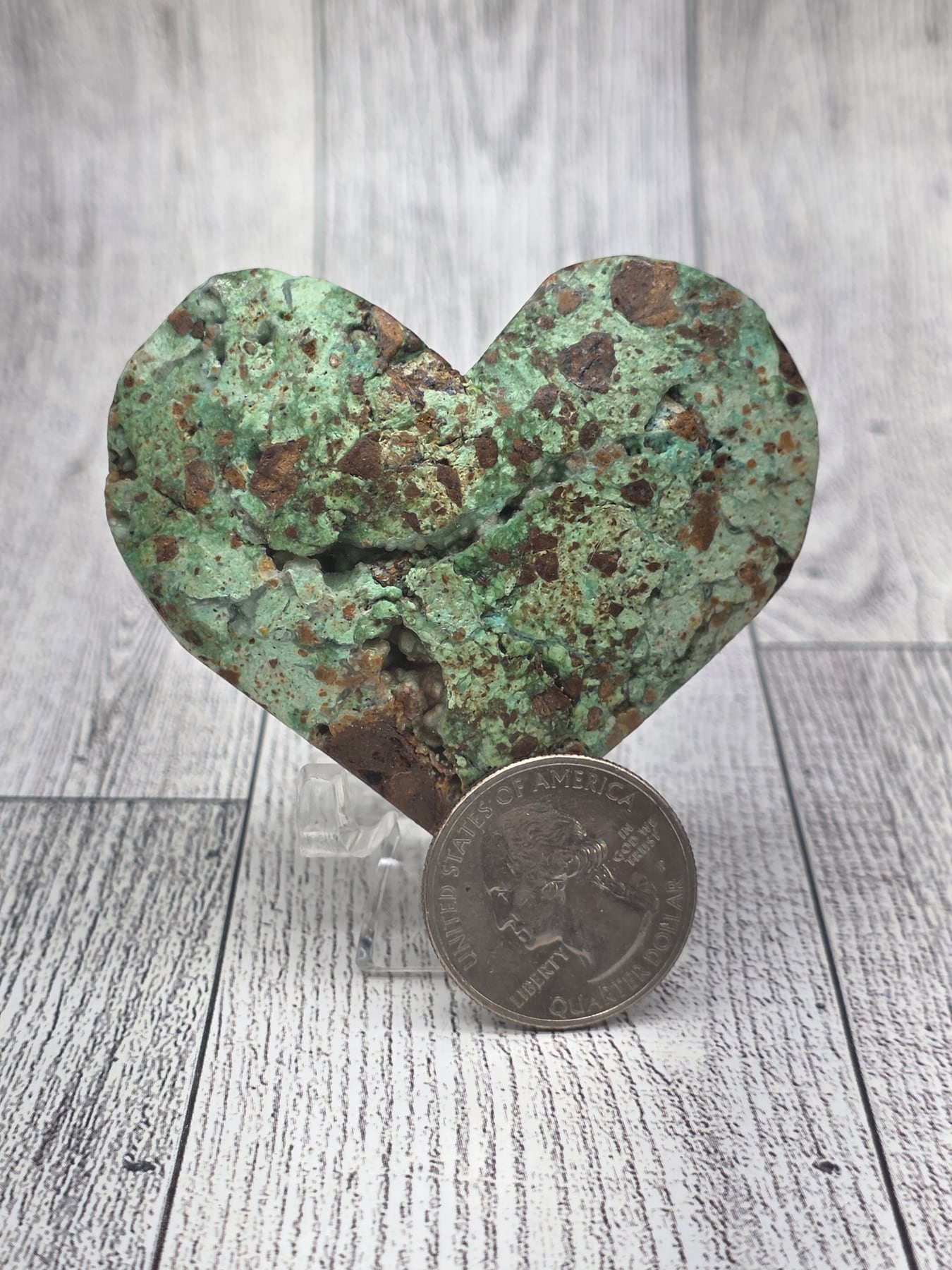 Chrysoprase Heart