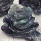 Rainbow Fluorite Flower Carving