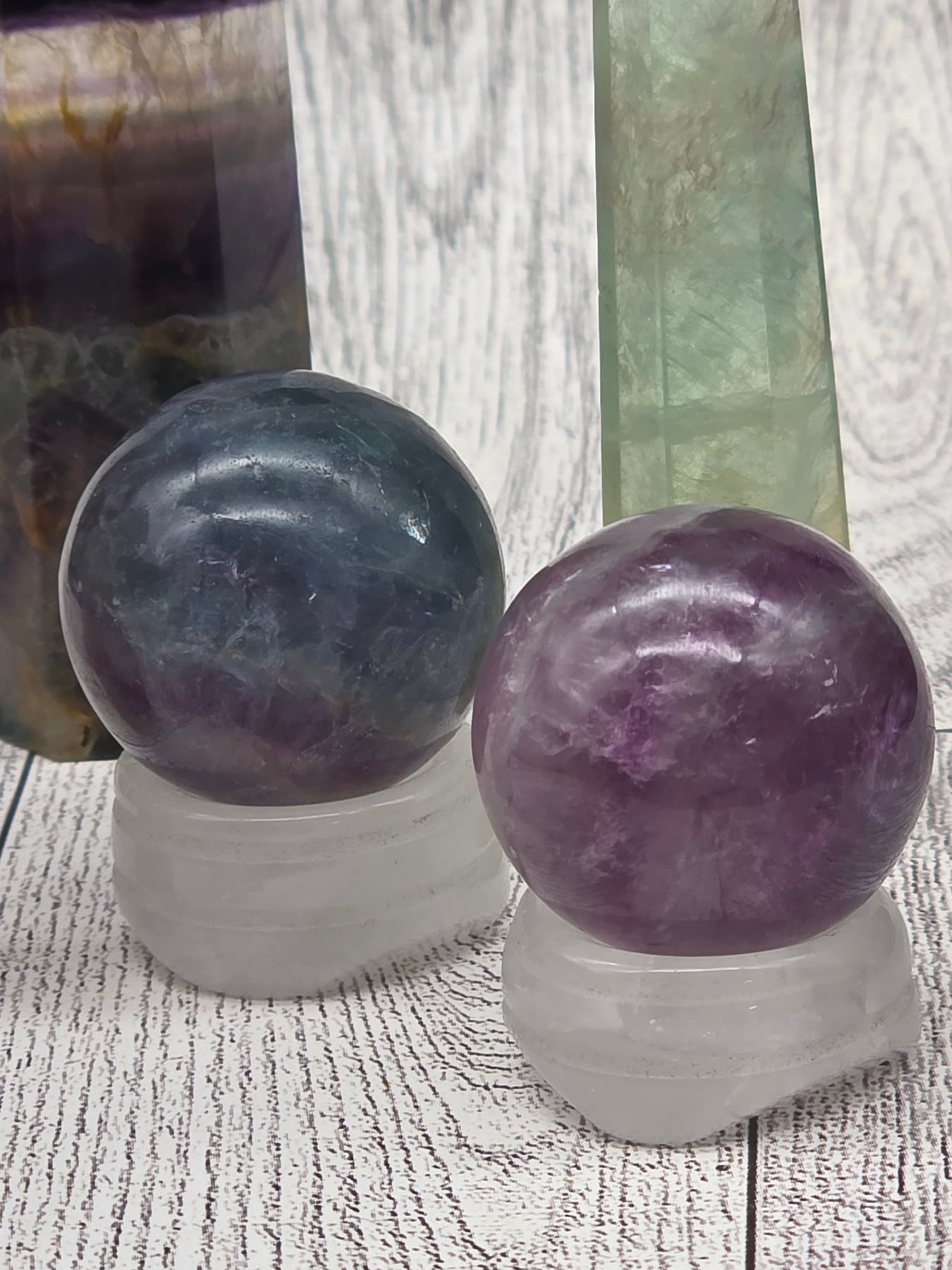 Rainbow Fluorite Sphere