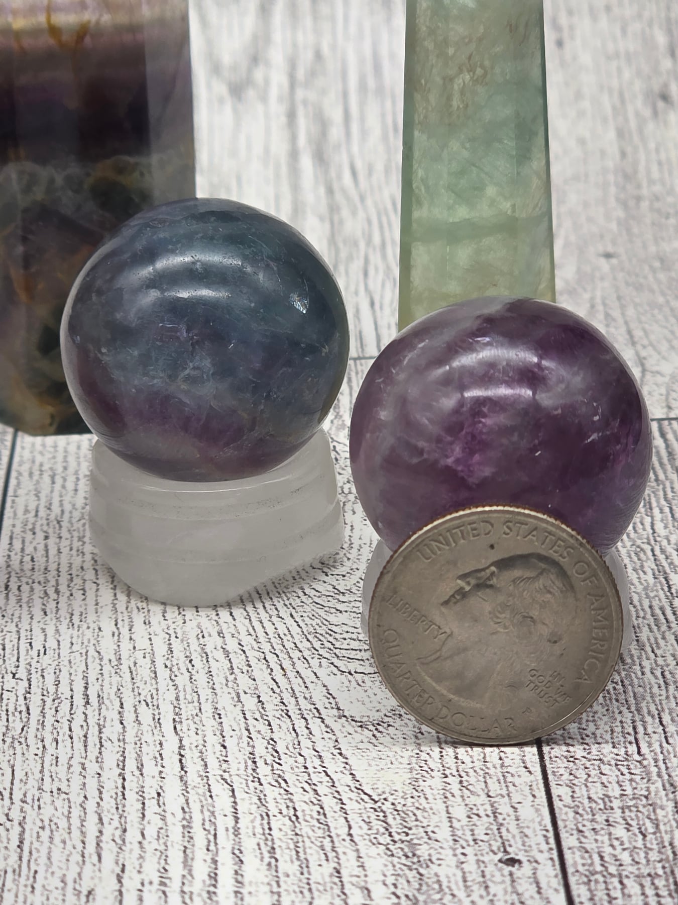 Rainbow Fluorite Sphere