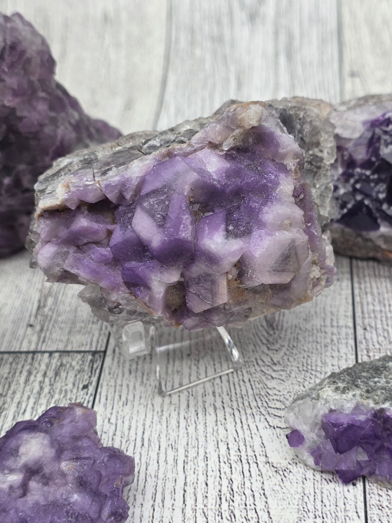 Purple Fluorite Cluster