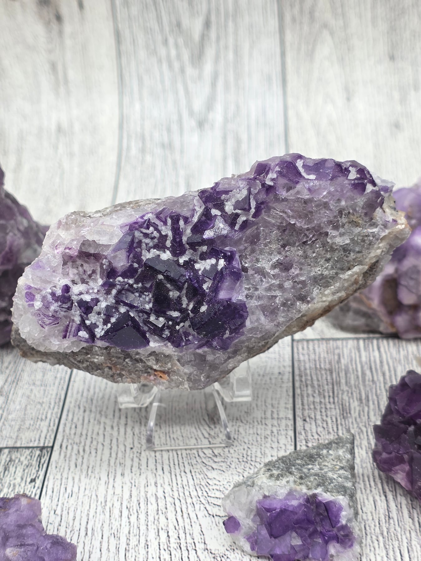 Purple Fluorite Cluster