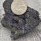 Purple Fluorite Specimen On Matrix