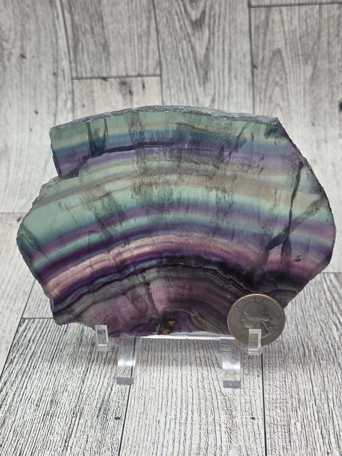 Rainbow Fluorite Slab