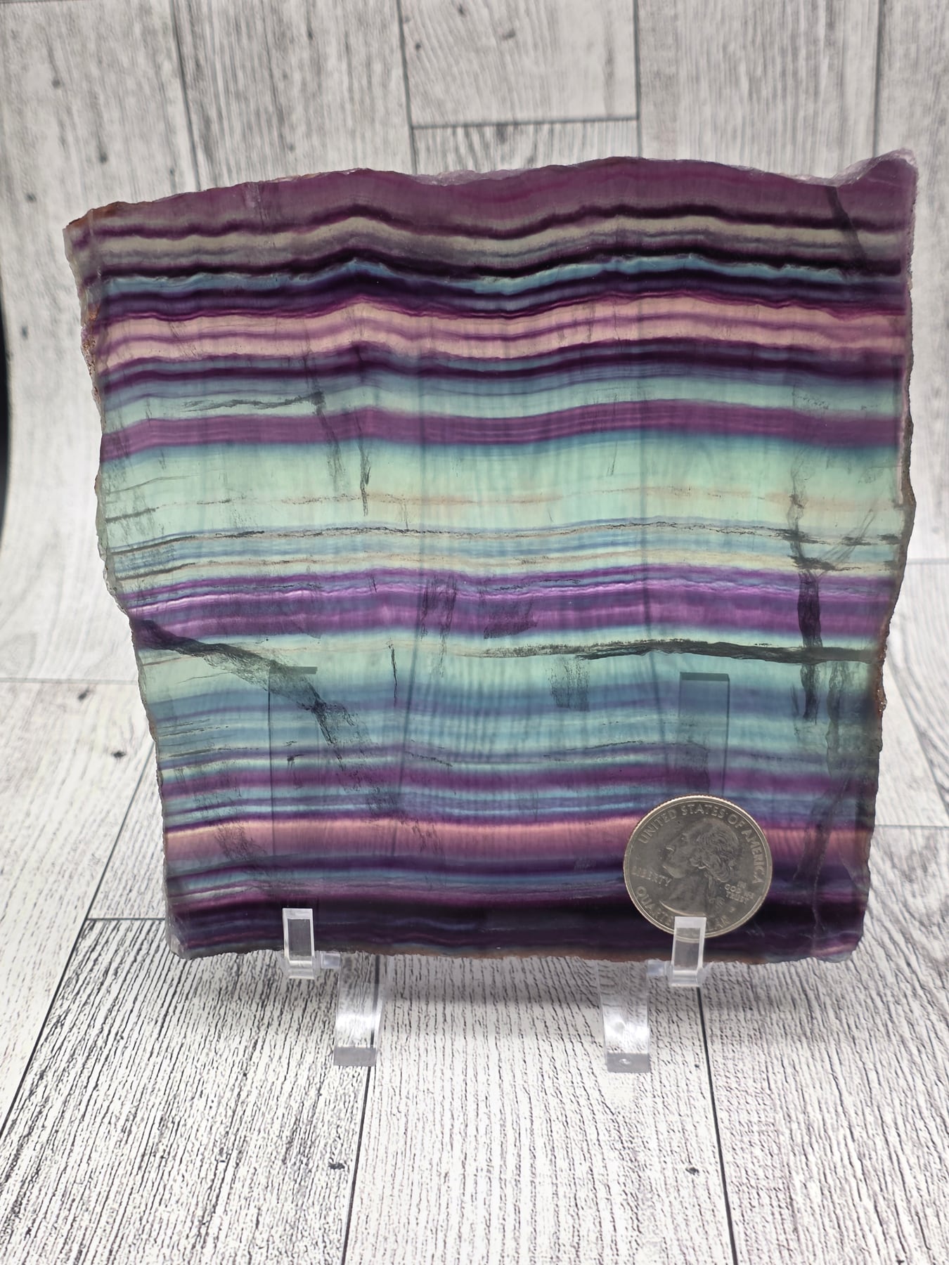 Rainbow Fluorite Slab
