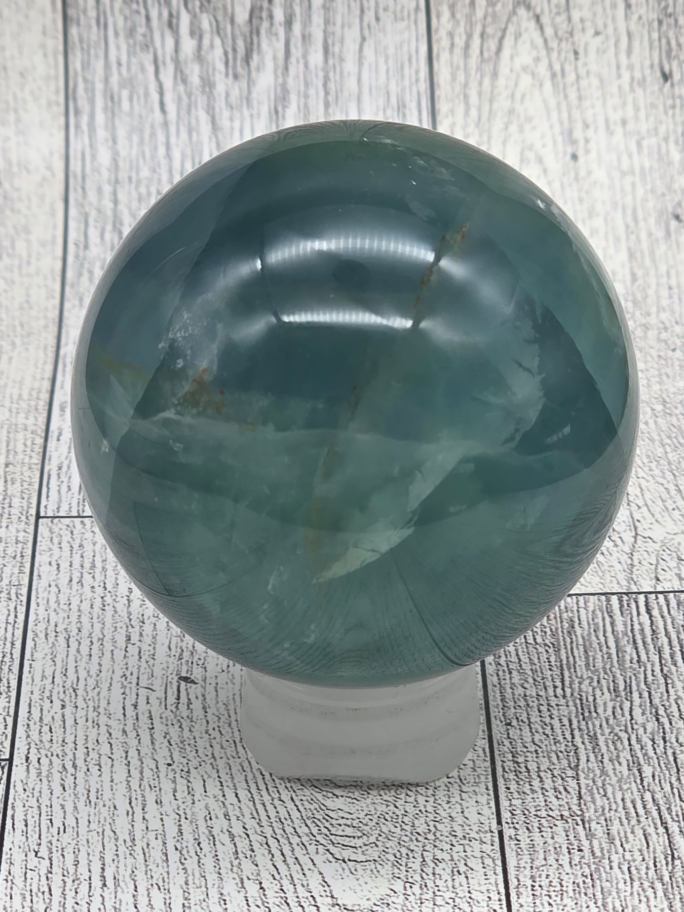 Green Fluorite Sphere