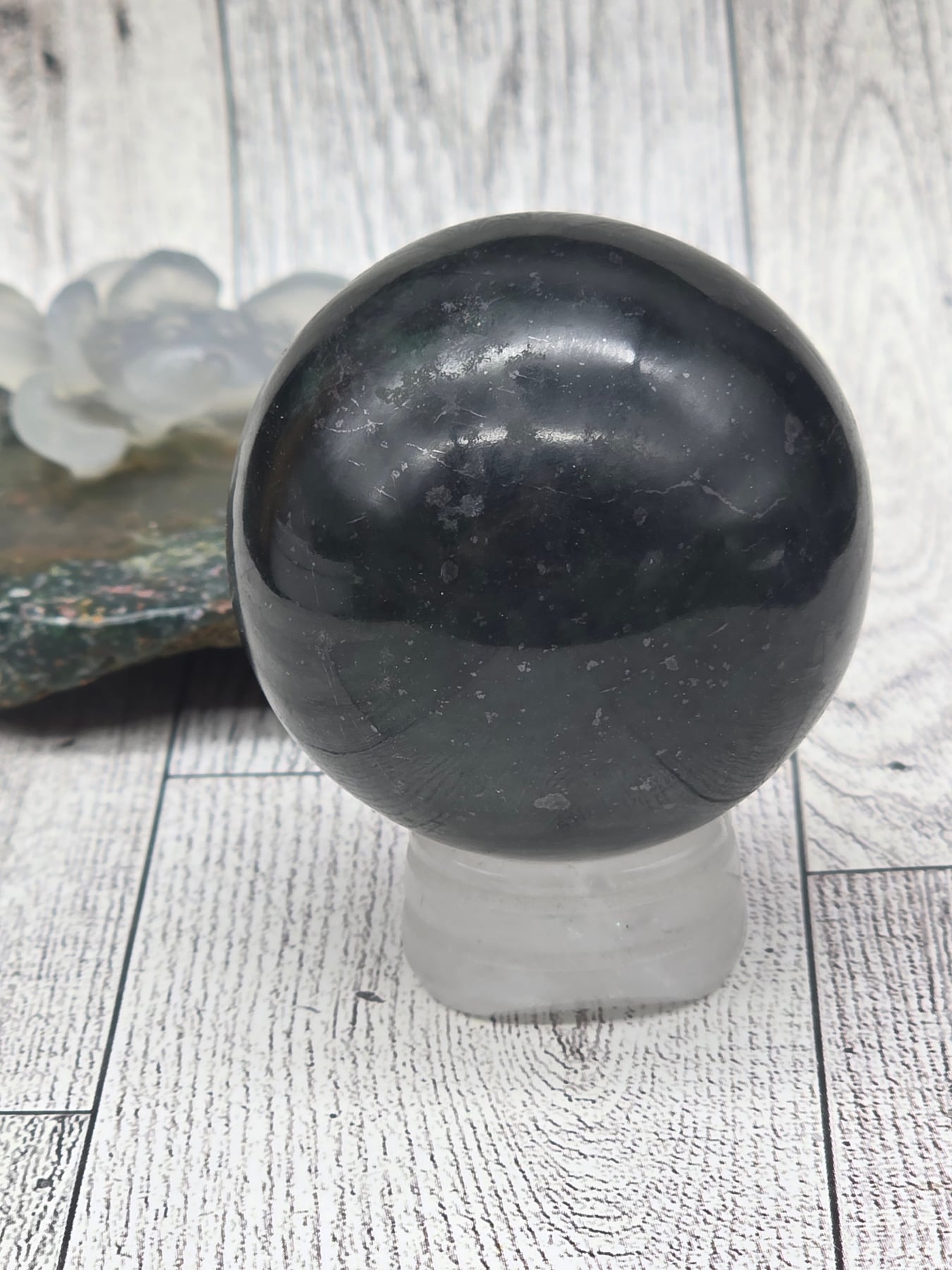 Nephrite Jade Sphere