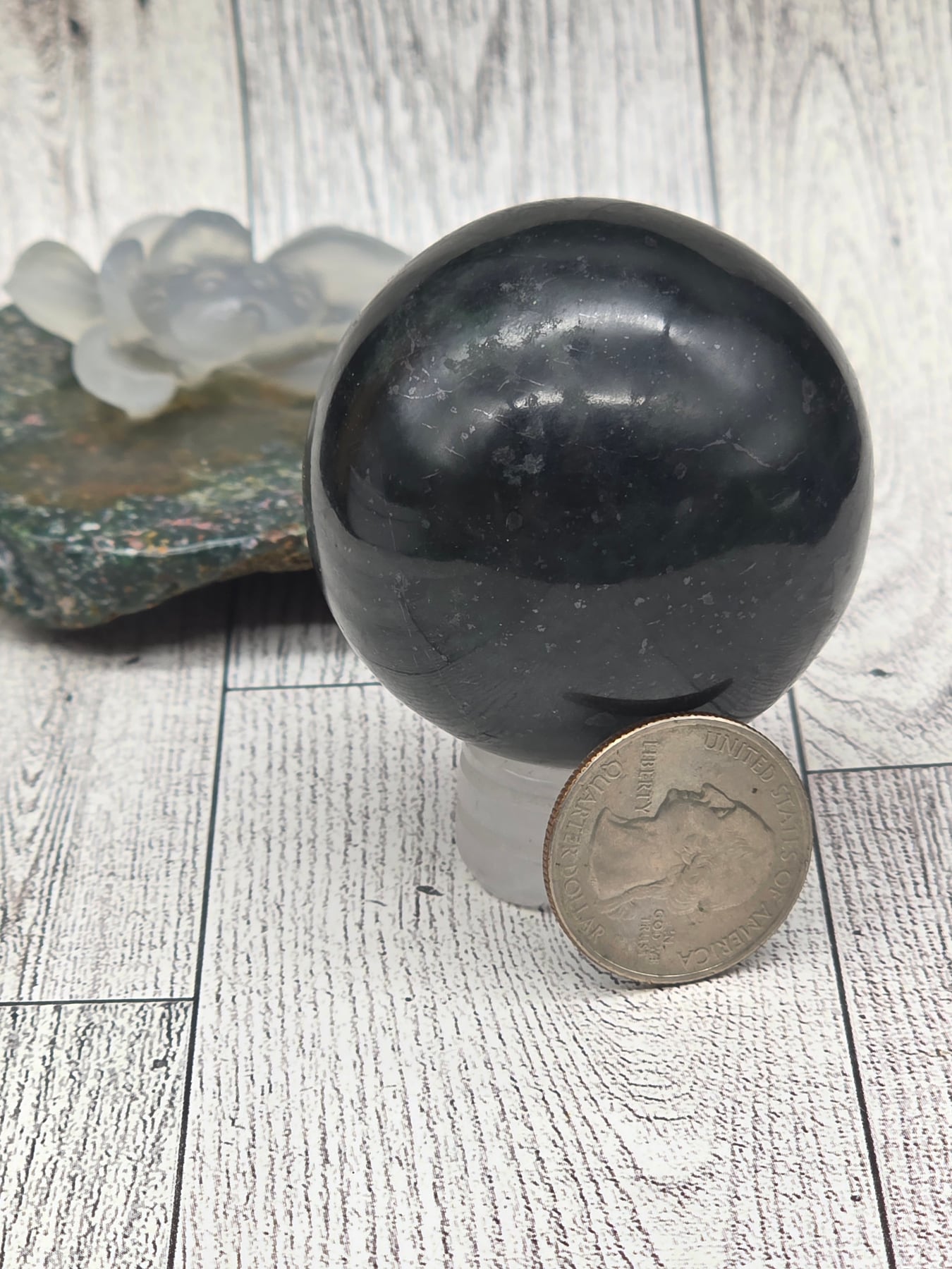 Nephrite Jade Sphere