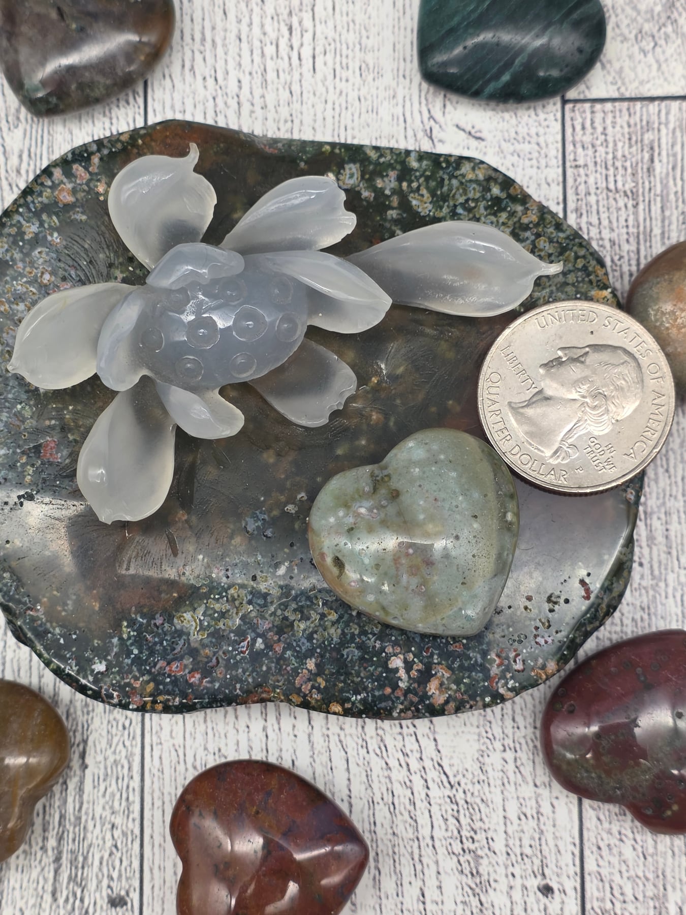Ocean Jasper Heart