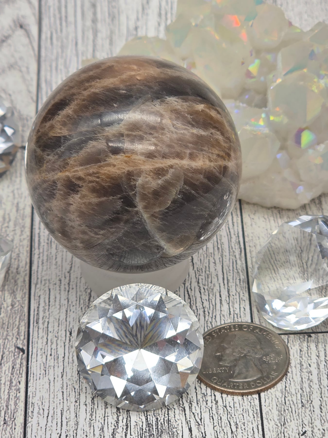 Black Moonstone Sphere