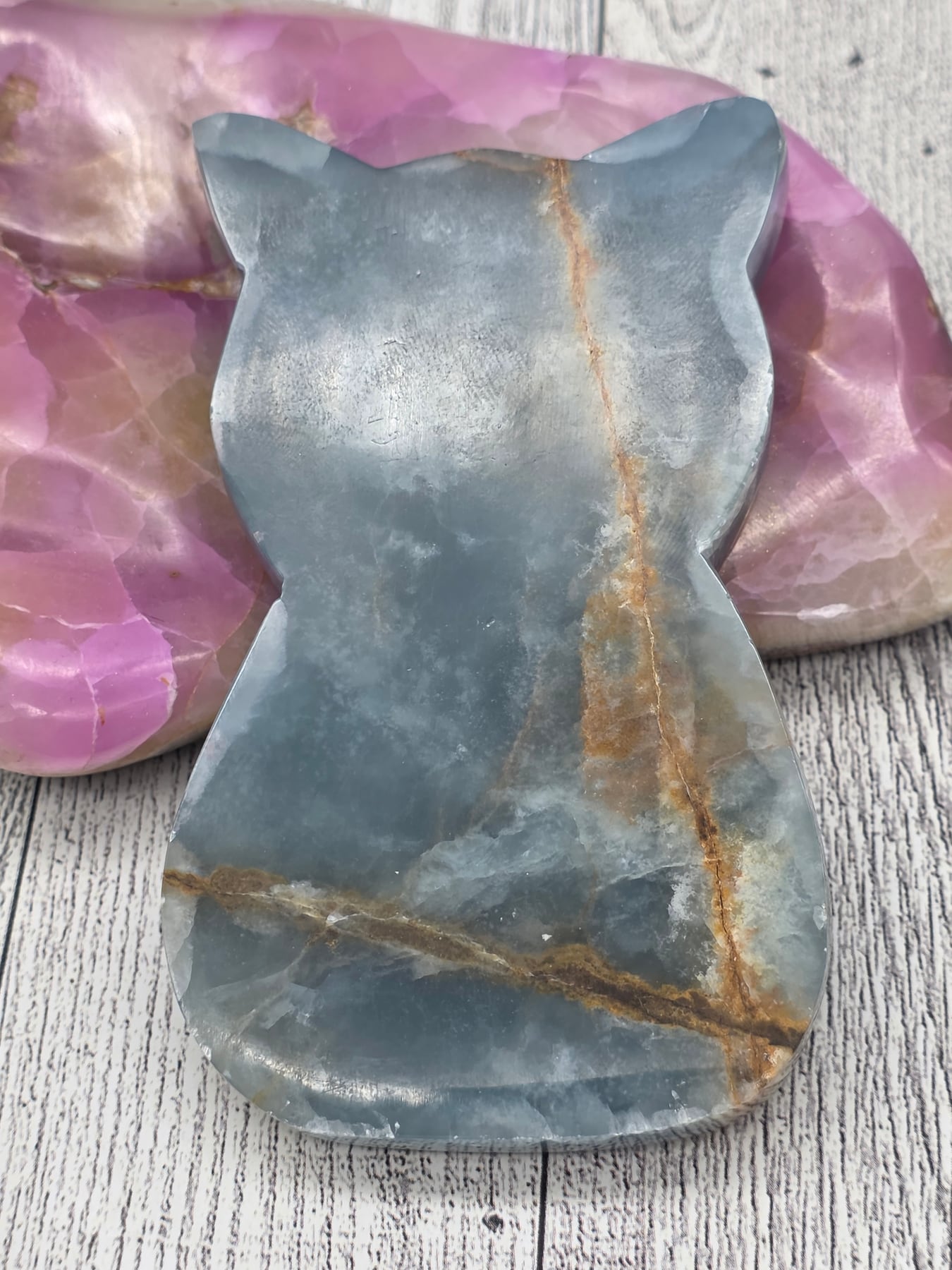 Blue Onyx Cat Charging Plate