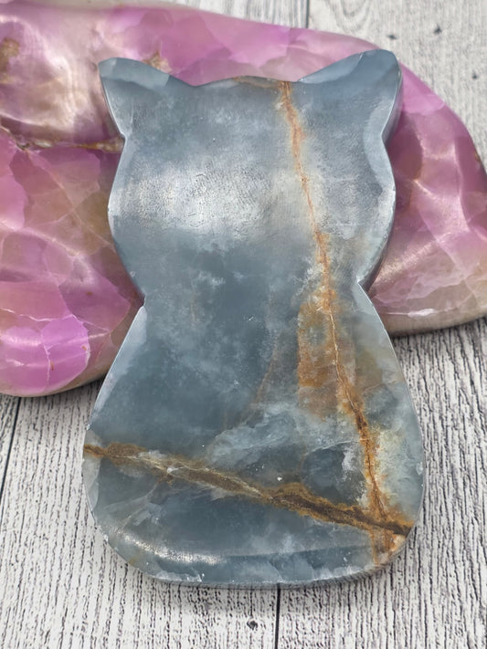 Blue Onyx Cat Charging Plate