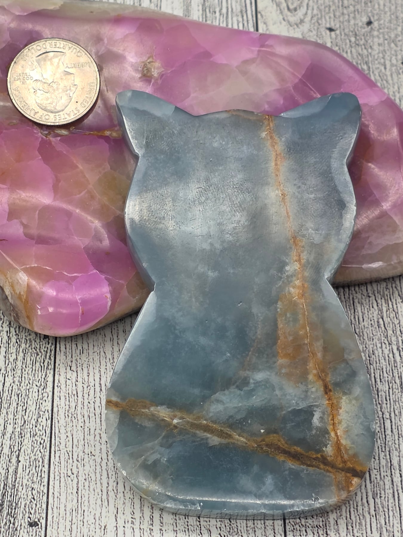 Blue Onyx Cat Charging Plate