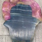 Blue Onyx Hamsa Charging Plate