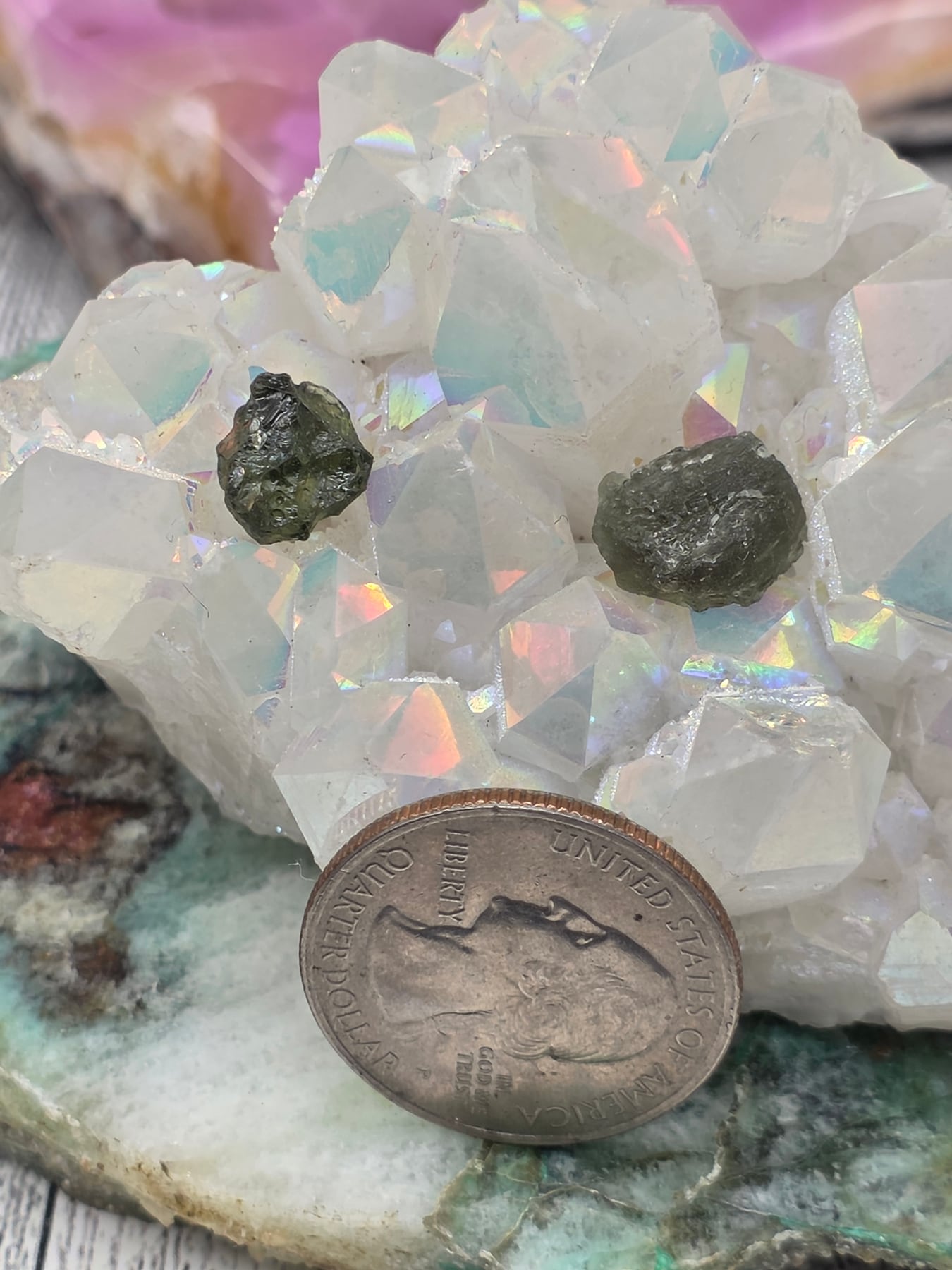 Moldavite Raw Pieces