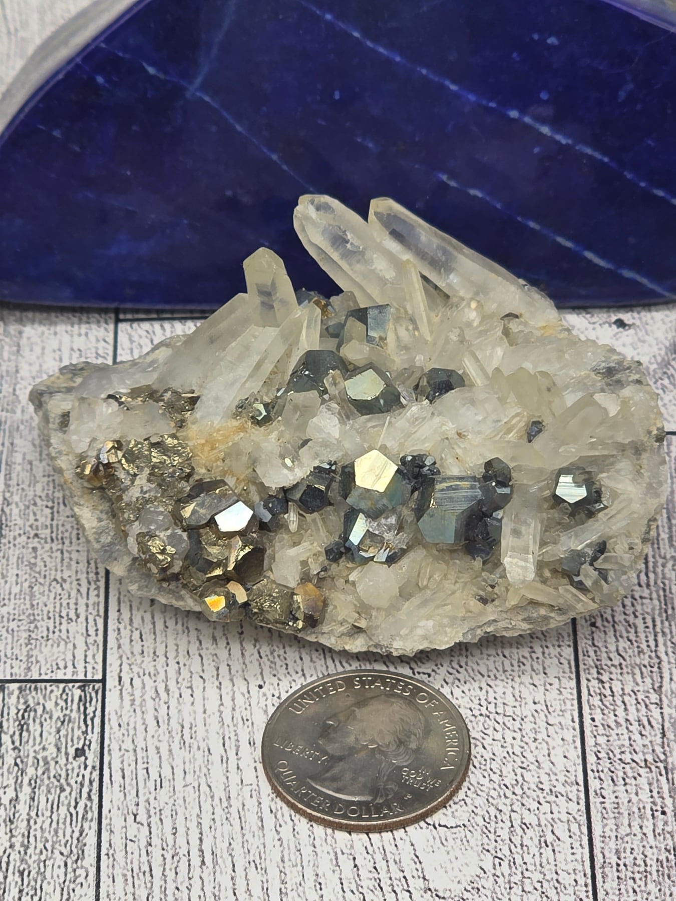Pyrite and Quartz Cluster
