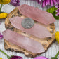 Double Terminated Rose Quartz Point