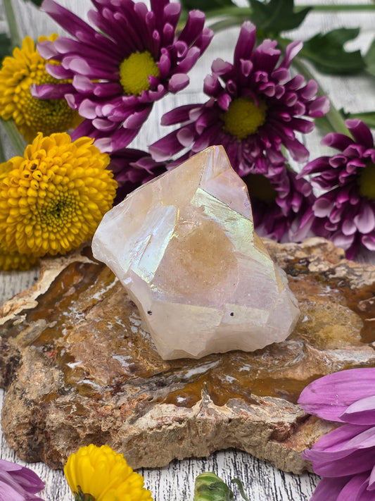 Aura Citrine Point