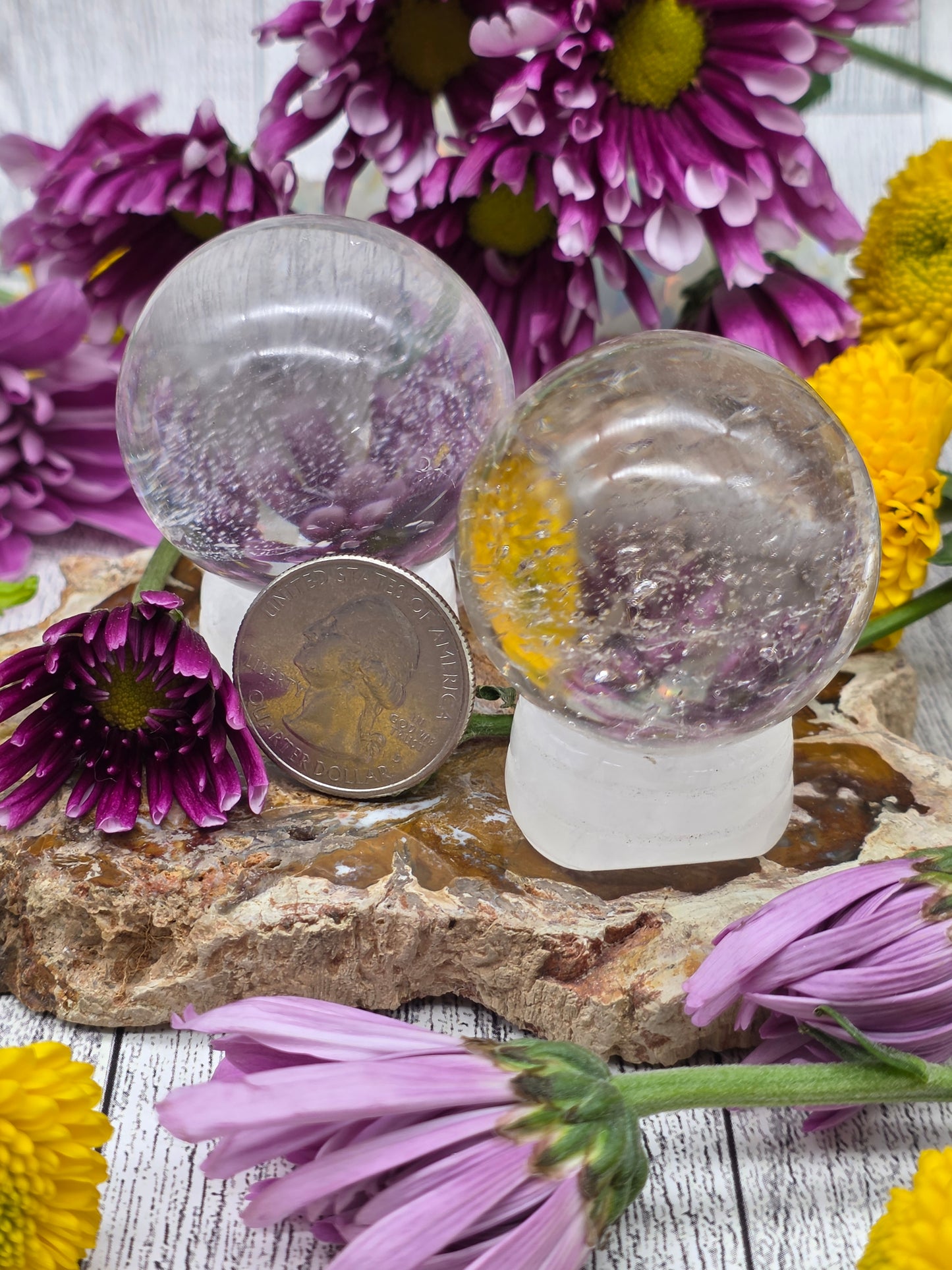 Grade A Clear Quartz Sphere Medium