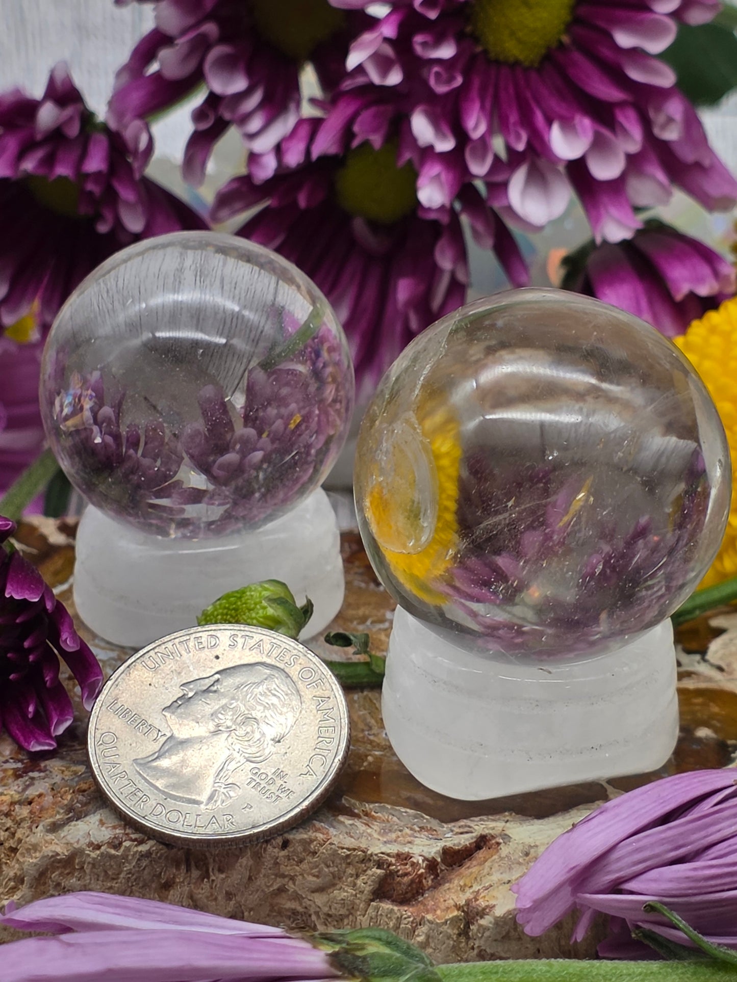 Clear Quartz Sphere Grade A Small