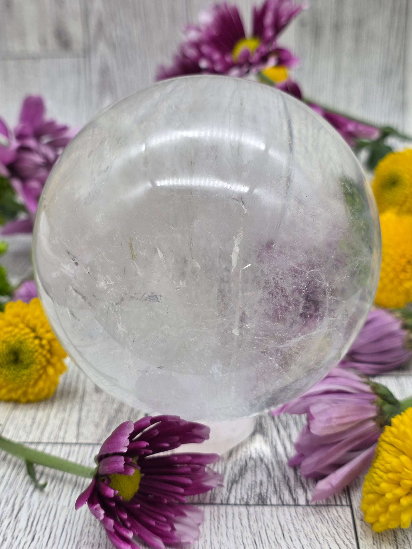 Large Clear Quartz Sphere