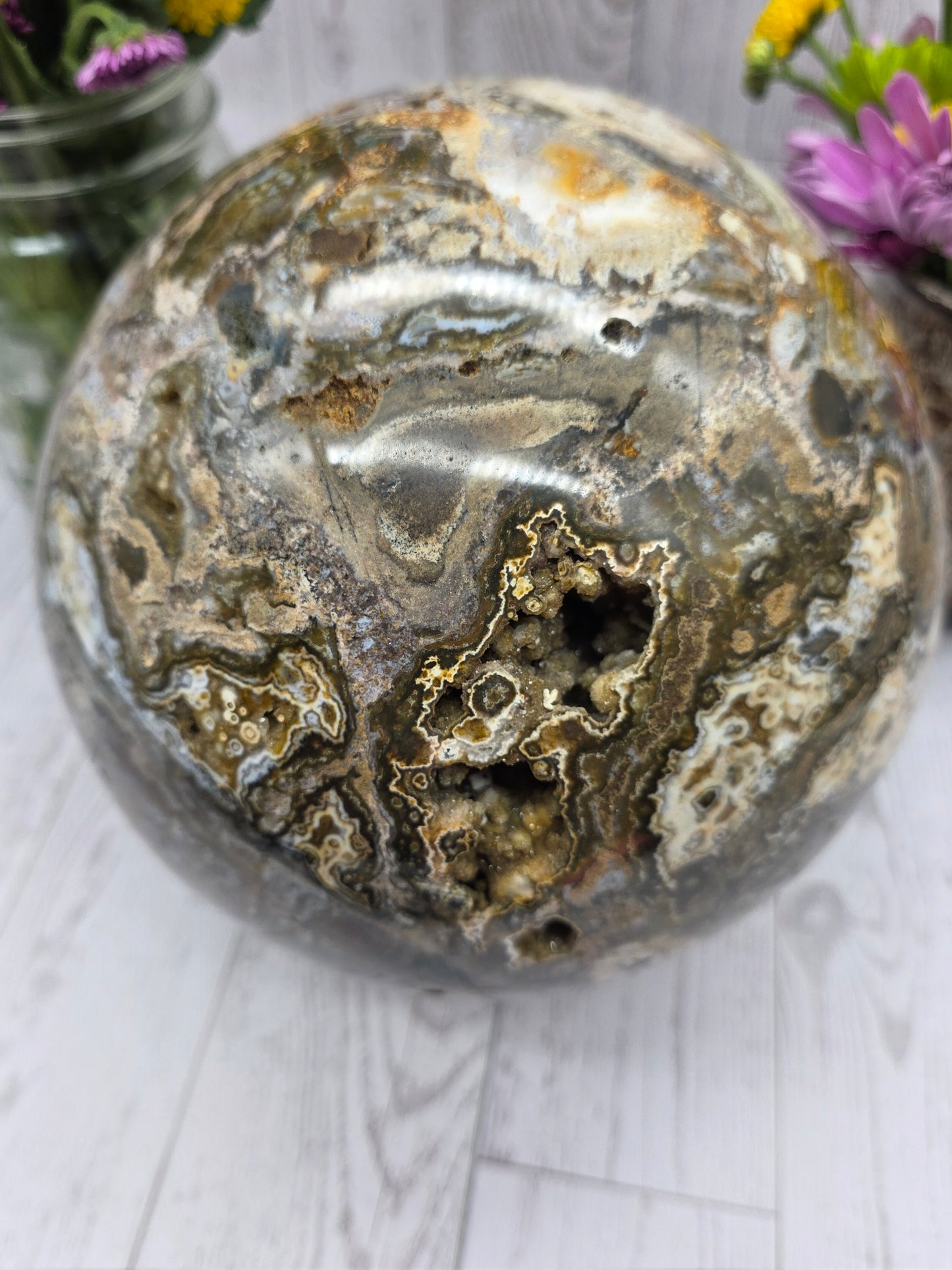 Extra Large Ocean Jasper Sphere