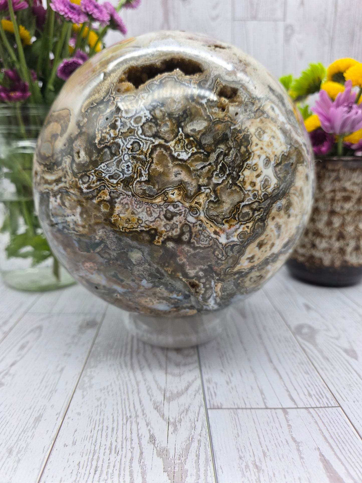 Extra Large Ocean Jasper Sphere