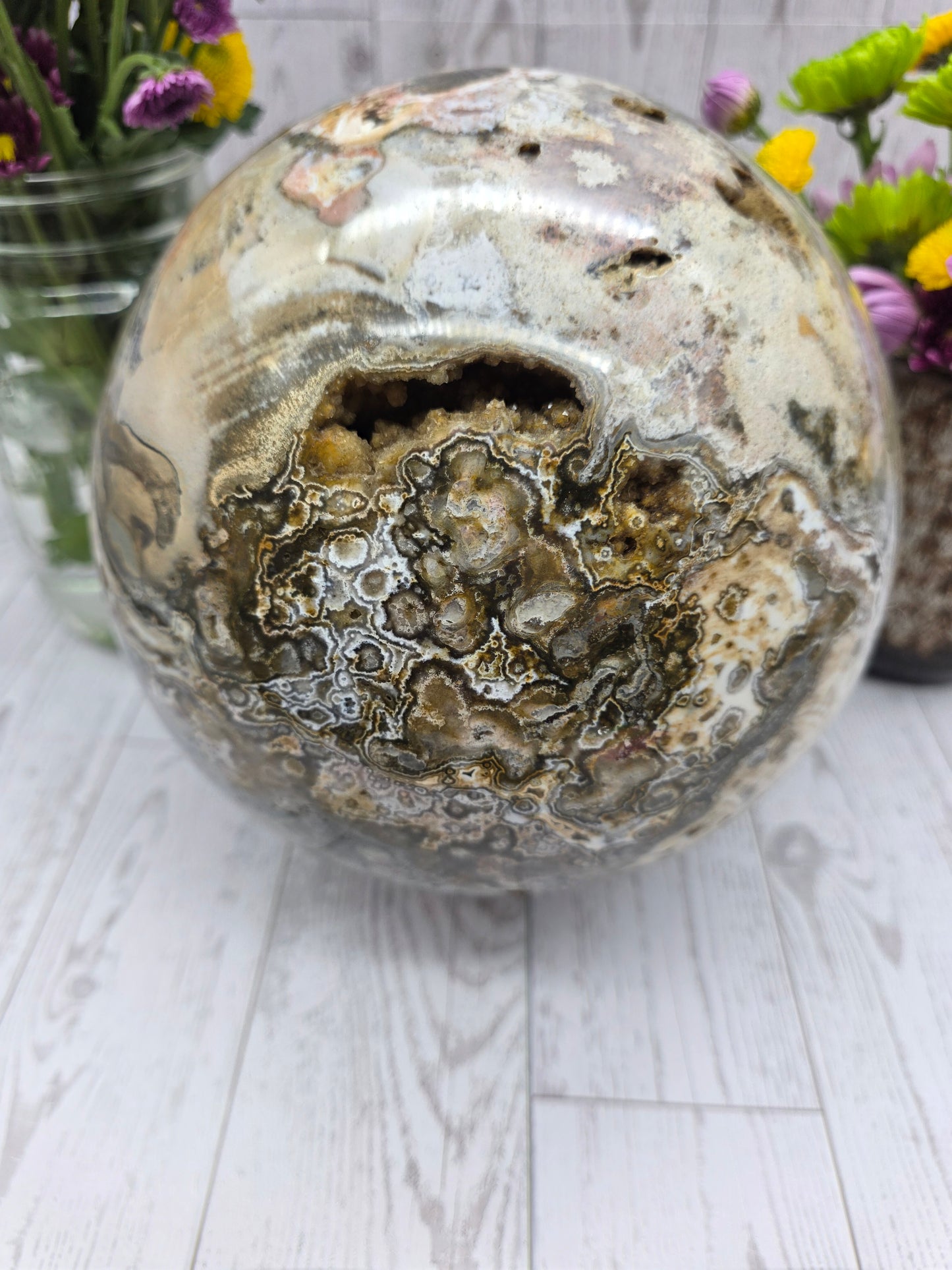 Extra Large Ocean Jasper Sphere