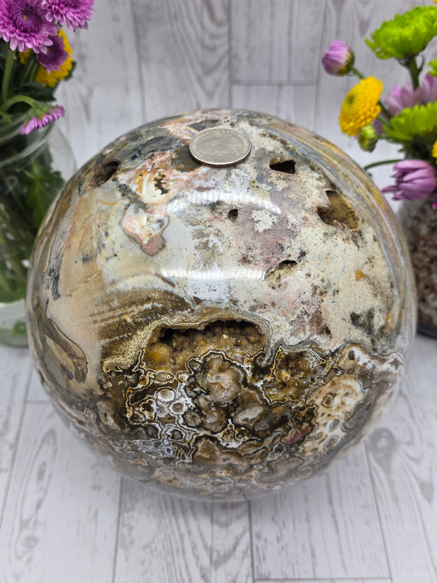 Extra Large Ocean Jasper Sphere