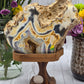 Agate Geode with Druzy on Handmade Wood Stand